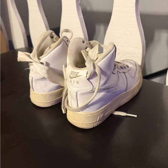 Nike High-Top Athletic Shoes - Cream and White - Picture 2 of 3